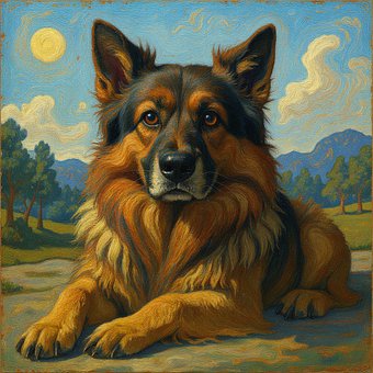Free Pet Portrait Ai Pet Portrait illustration and picture
