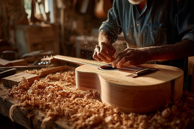 Free artisan guitar workshop illustration