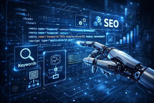 Free Ai Seo ai generated image and illustration