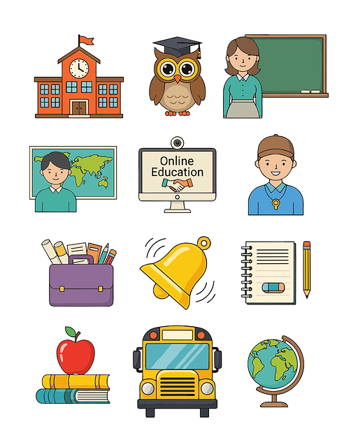 Free school icons education icons back to school illustration
