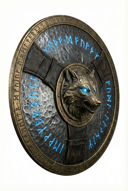 Download free HD stock image of Shield Wolf Free shield wolf runes illustration