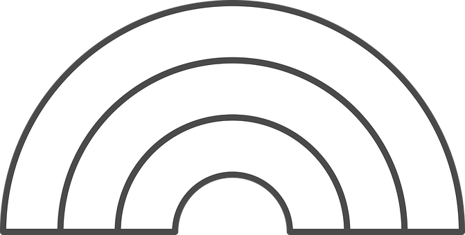 Curcubeu, Artă De Linie, Minimalist