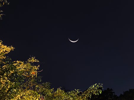 Naturen, Natt, Stjerner, Måne, Halvmåne
