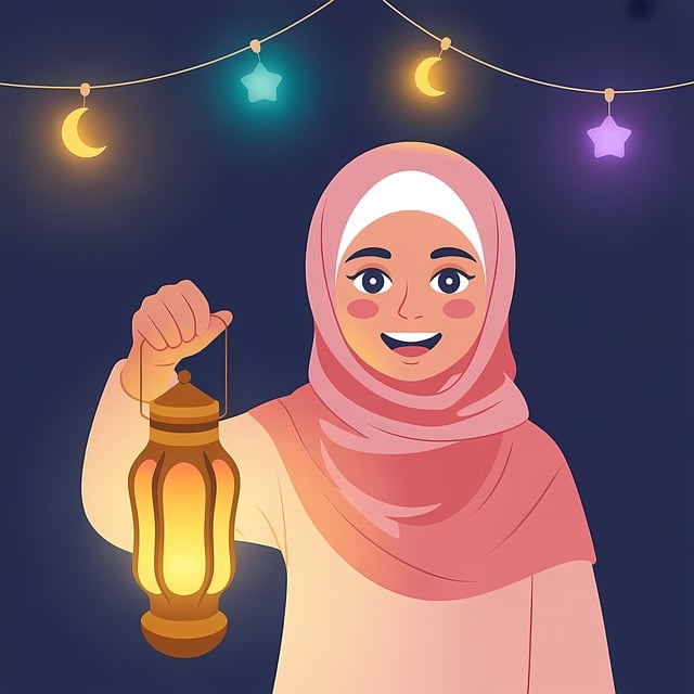 Free eid ramadan islamic illustration