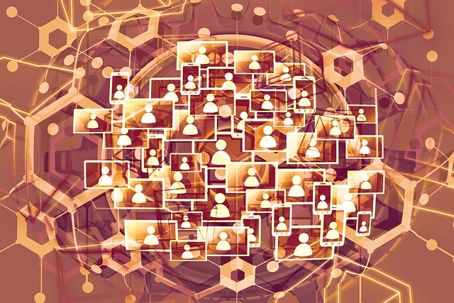 Free network people gold illustration