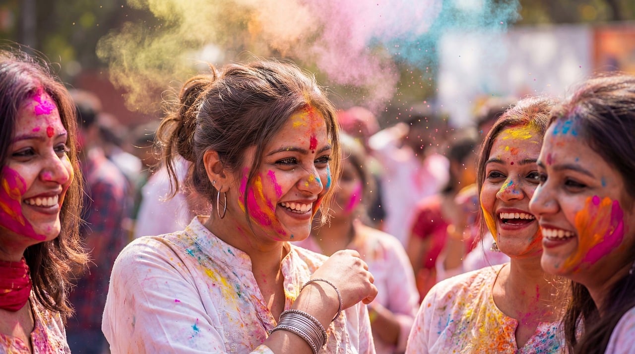 Holi Festival - free online jigsaw puzzle photo