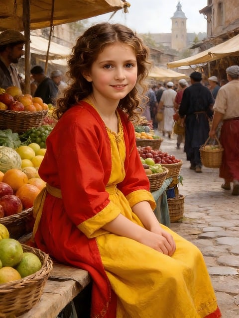 Mercado, Mercado De Frutas, Garota