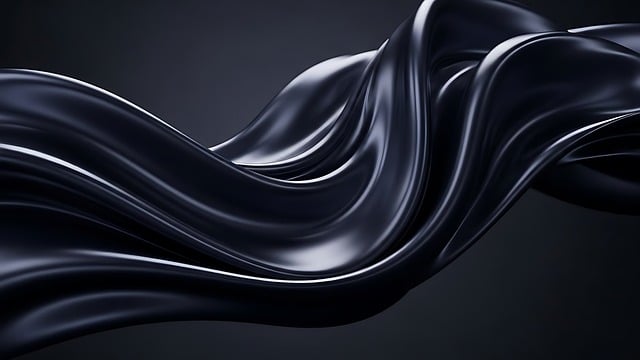 Free silk fabric black illustration