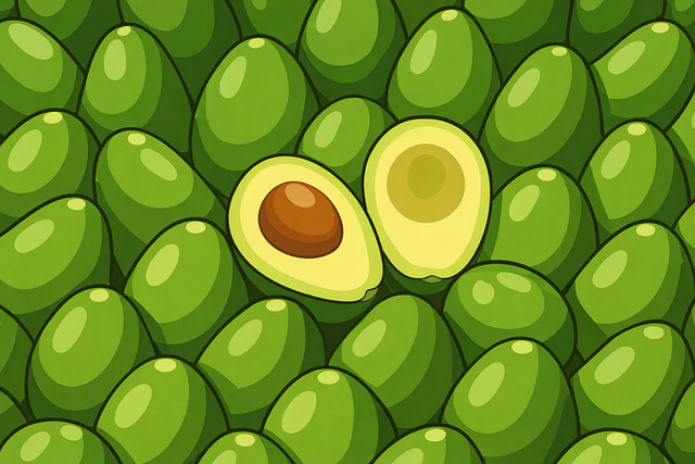 Free avocado fruit healthy food vector