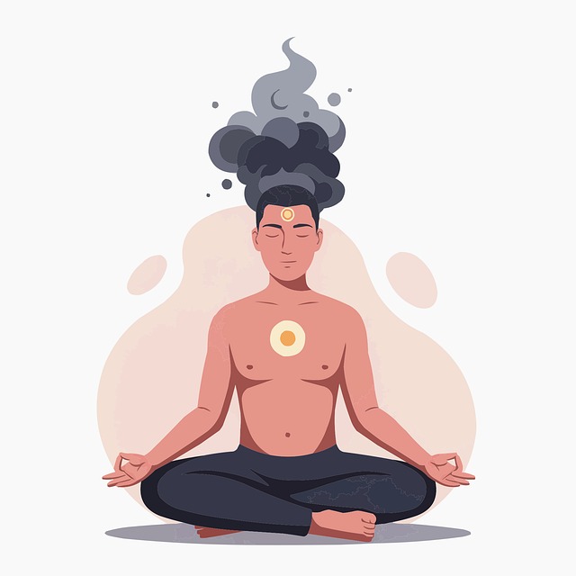 Free yoga mindfulness chakra vector