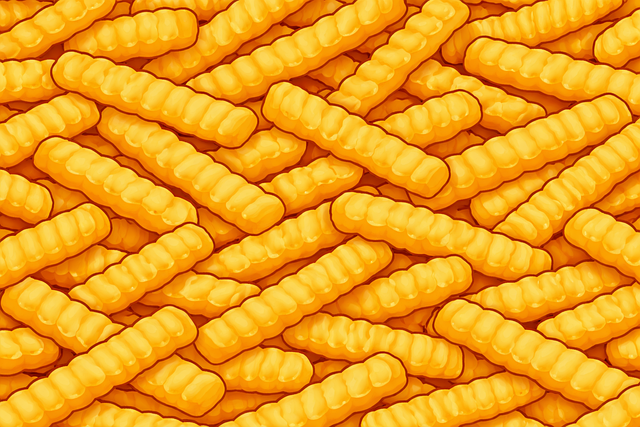 Free cheese curls cheese puffs corn snack vector