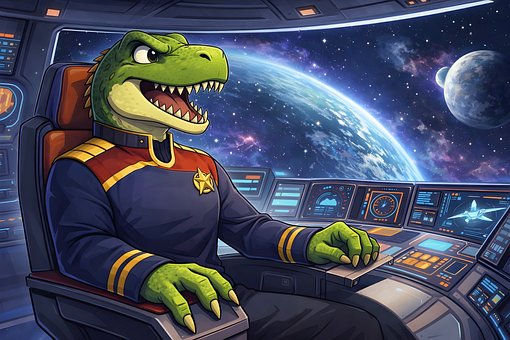 Dinosaurier, Raum, Galaxis