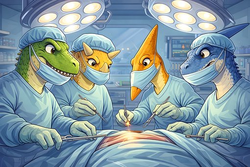 Dinosaurier, Operation, Der Chirurg