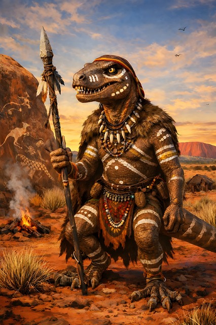 Krieger, Einheimisch, Dinosaurier