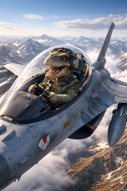 Dinosaurier, Jet, Fliegend, Flug