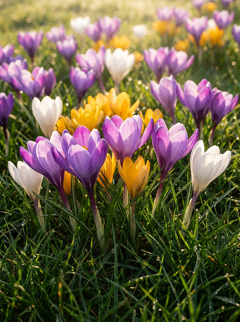 Free crocuses nature flower illustration