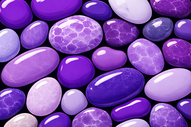Free purple stones amethyst pattern violet pebbles vector