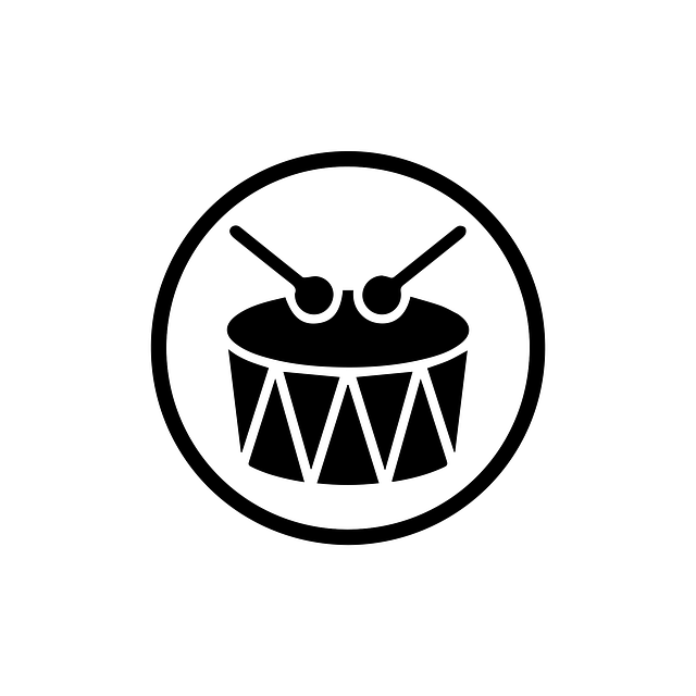 Free drum icon percussion instrument music vector vector