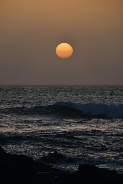 Free Sunset Sea photo and picture