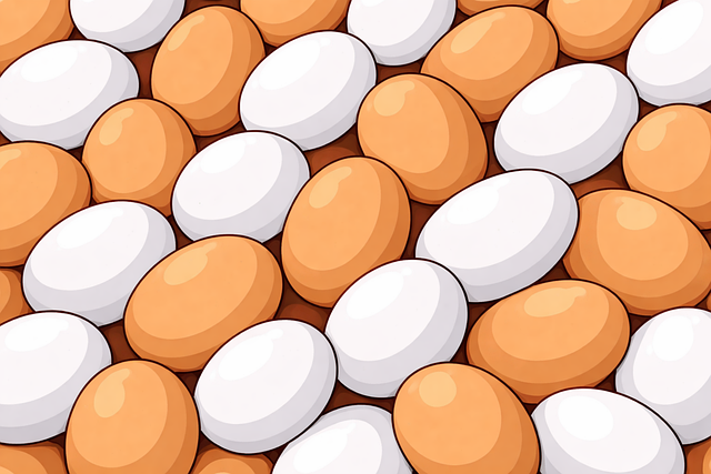 Free egg pattern fresh eggs background brown and white eggs vector