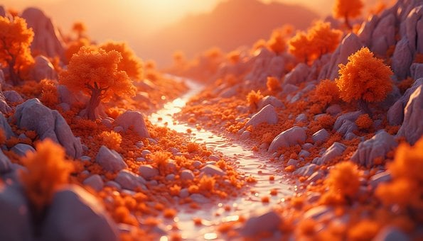 Voxel, Moderne, 3D, Blokk, Video Spill