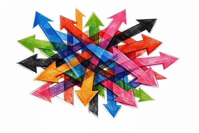 Free arrows charcoal drawing illustration