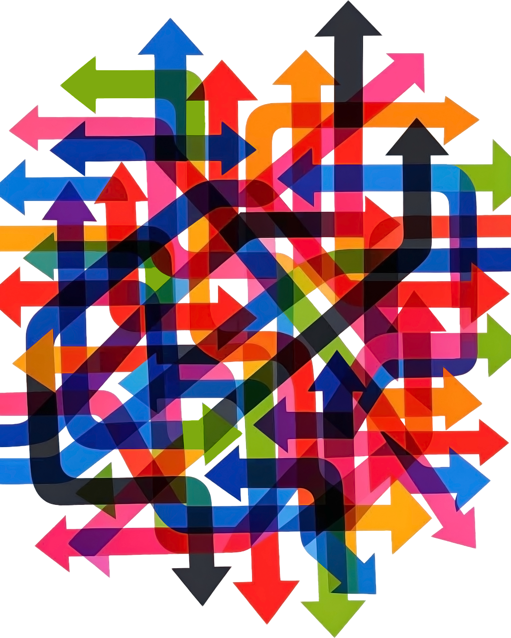 Download Arrows, Colorful, Direction. Royalty-Free Stock Illustration ...