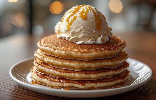 Free Pancakes Icecream photo and picture