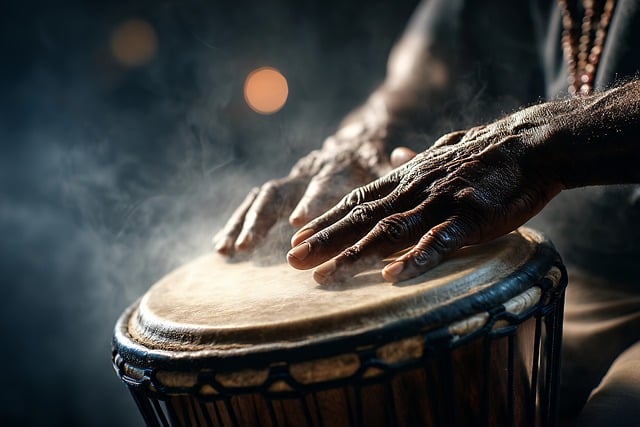 Free hand djembe drum illustration