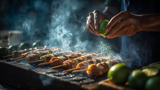 Straat, Eten, Voorbereiden, Dichtbij
