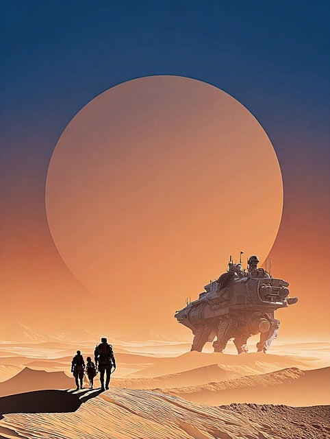Free Science Fiction Spaceship illustration and picture