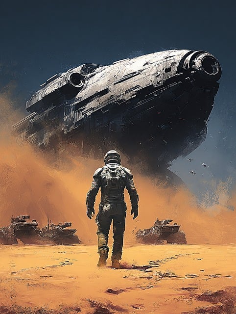 Free Science Fiction Spaceship illustration and picture