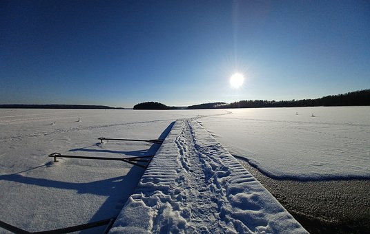 Hielo Del Lago, Lago Congelado