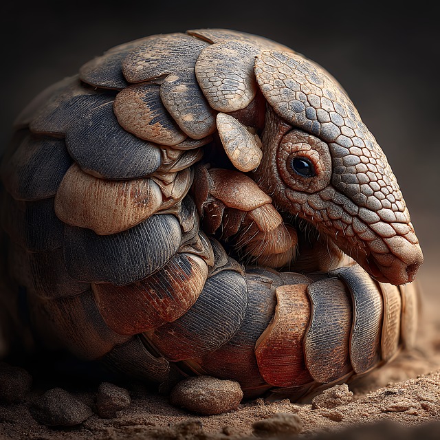 Free armadillo brazilian animal illustration
