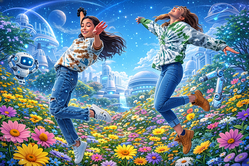 Free Girls Teenagers illustration and picture
