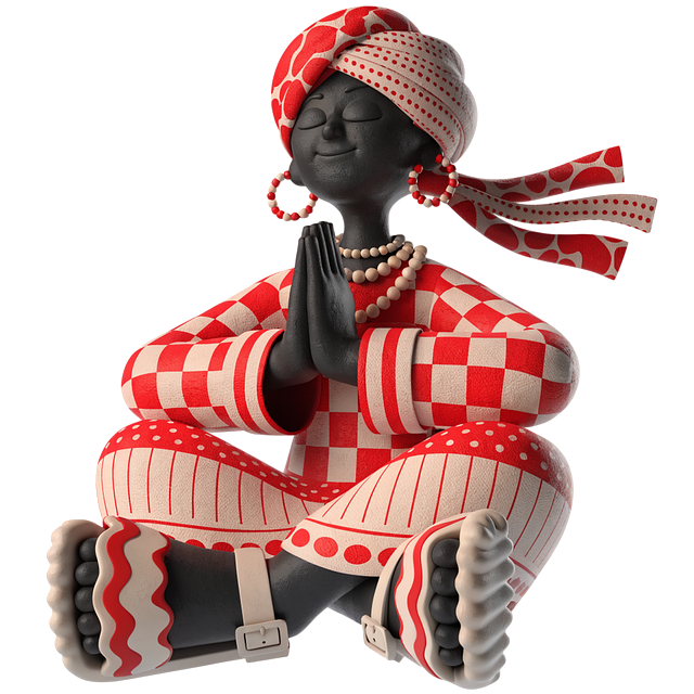 Free meditation statue yoga illustration