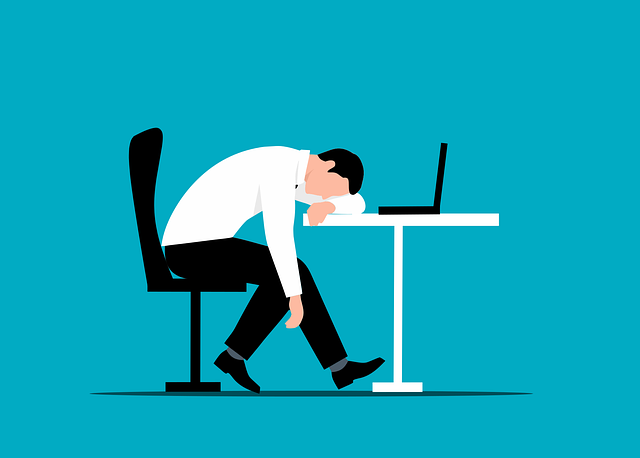 Free fatigue burnout stress illustration