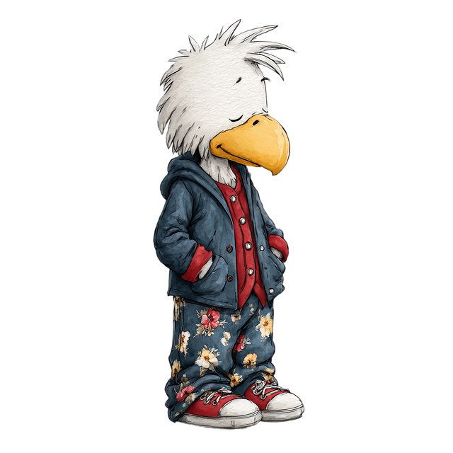 Free eagle bird clothes illustration
