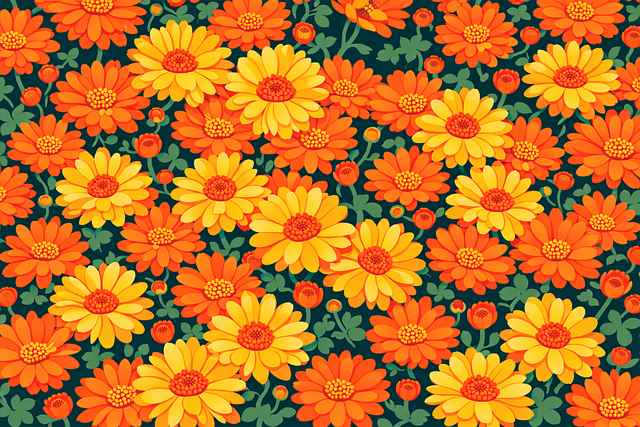 Free floral pattern flower pattern daisy pattern vector