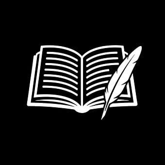 Free Open Book Quill illustration and picture