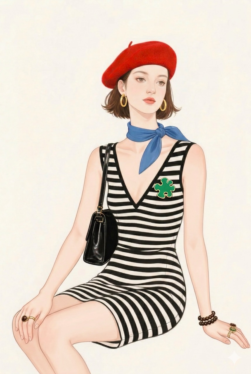 Download Fashion, Girl, Brown Hair. Royalty-Free Stock Illustration ...