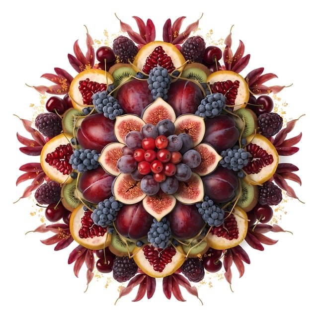Mandala, Fruit, Eten, Aardbei, Yantra