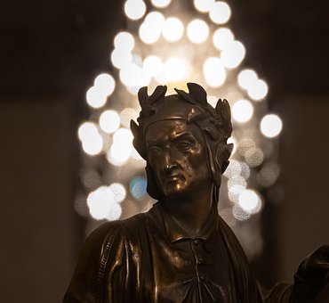 Dante, Estatua De Bronce, Palacio Pitti