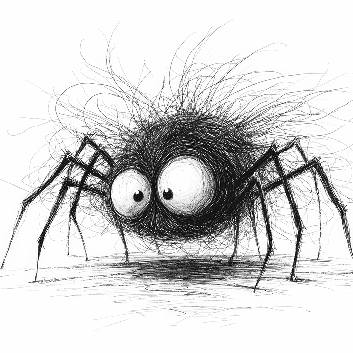 Download Spider, Sketch, Drawing. Royalty-Free Stock Illustration Image ...