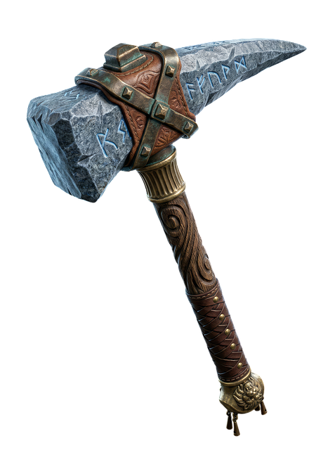 Free warhammer weapon fantasy illustration