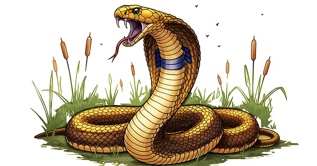 Free cobra snake reptile illustration