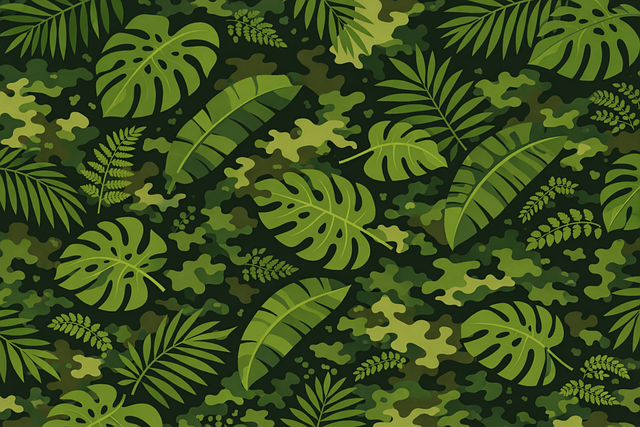 Free jungle camouflage tropical camouflage camouflage pattern vector