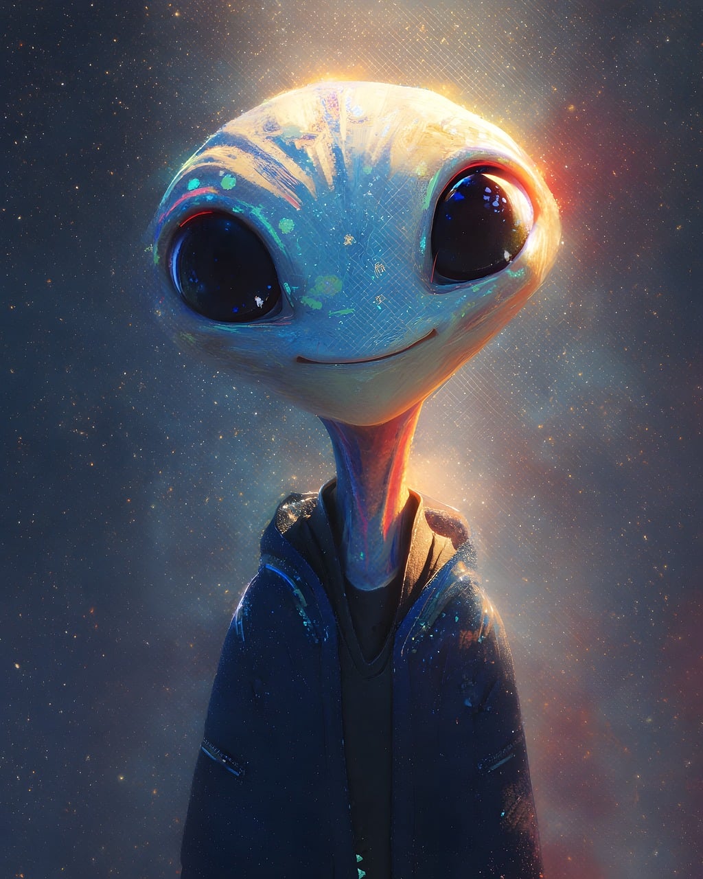 Download free HD stock image of Alien Adorable Free alien adorable stellar illustration