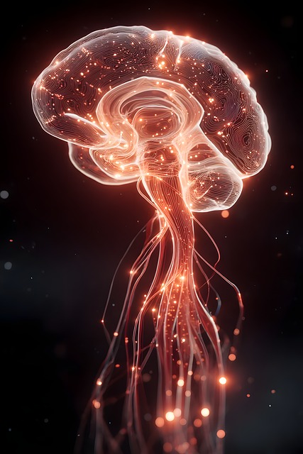 Free neural intelligence digital illustration
