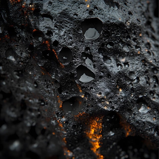 Free macro volcanic porous illustration